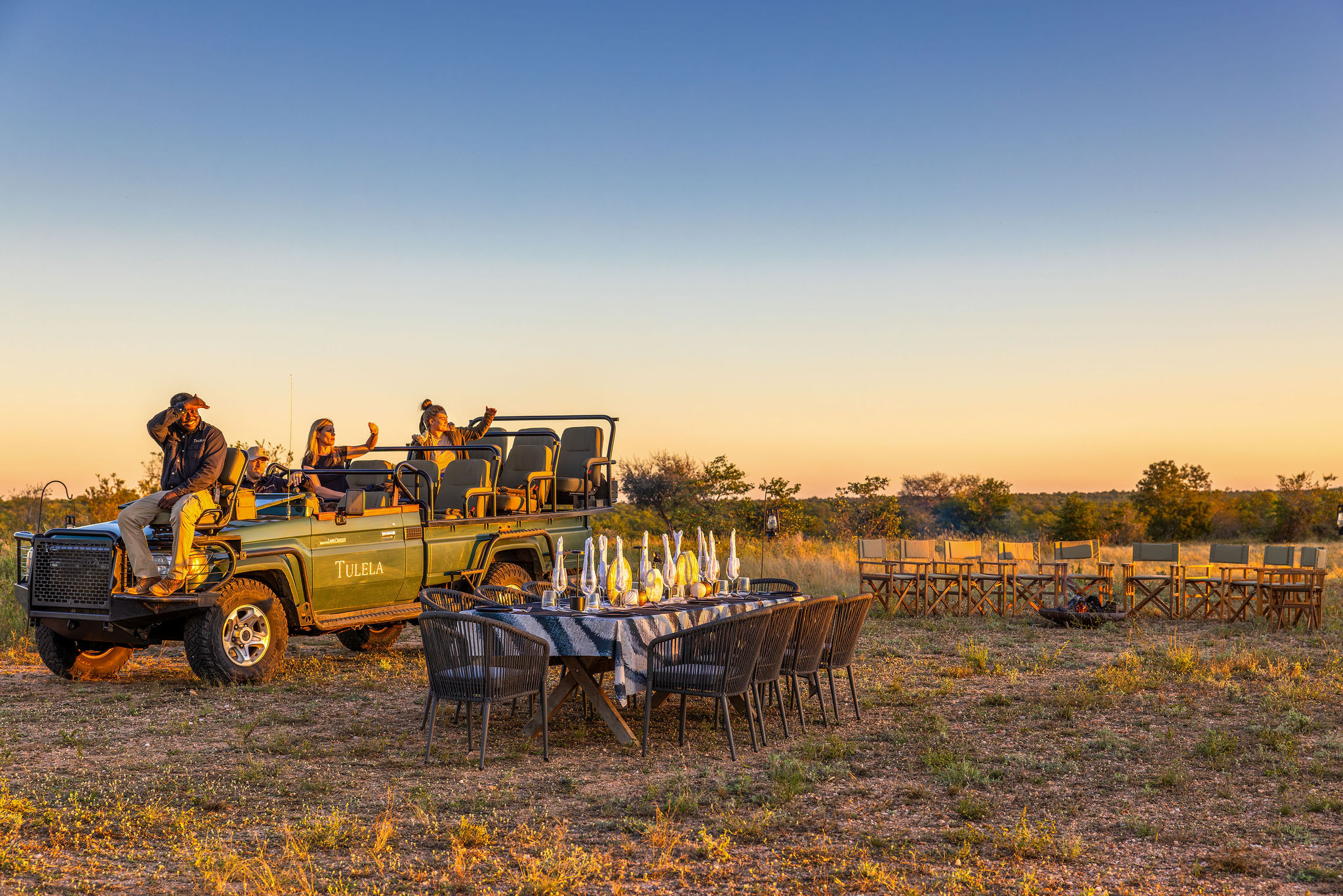 Airfield Dinner Tulela Safari Lodge