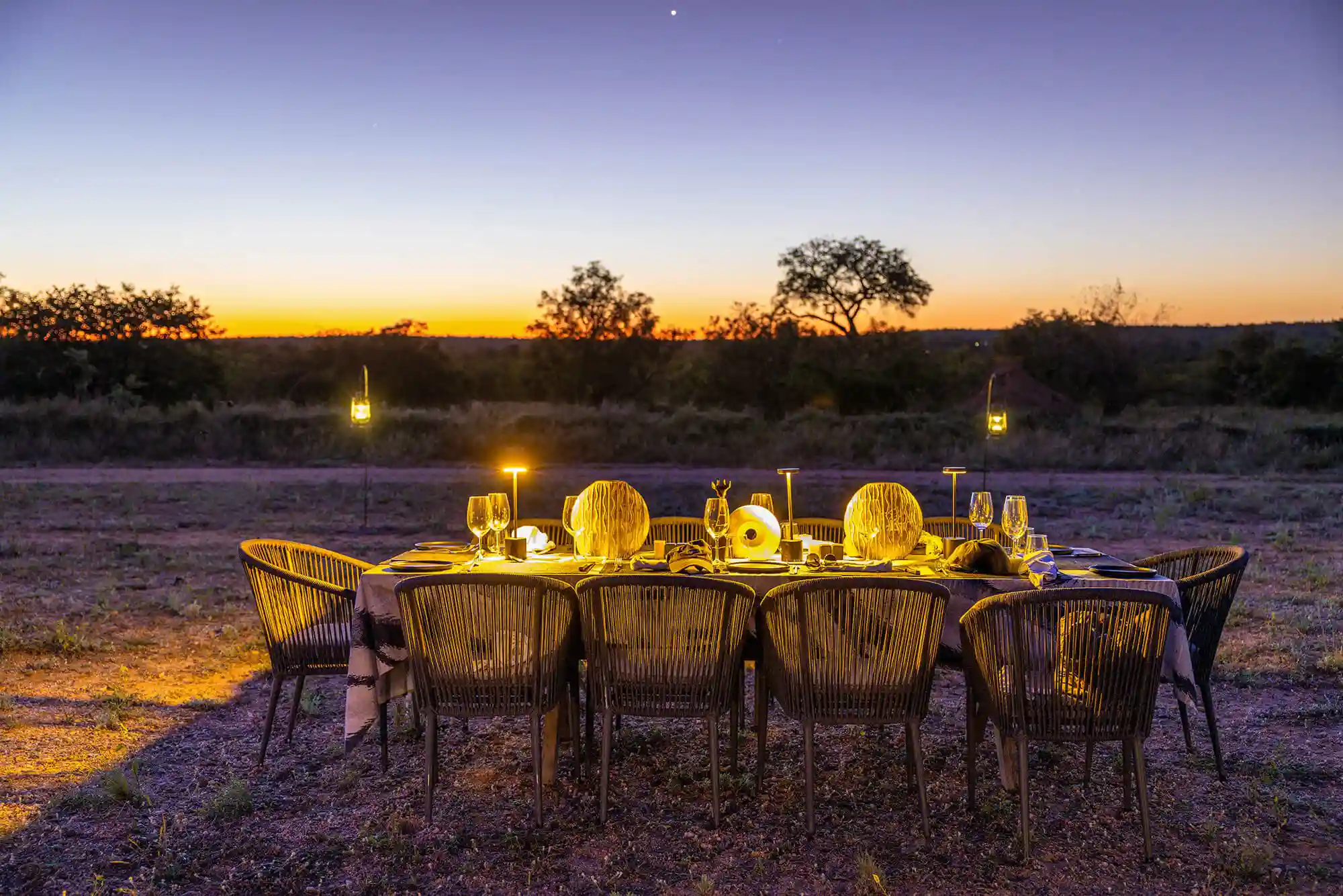 Airstrip Dinner Tulela Safari Lodge