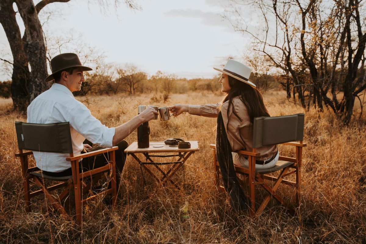 Sundowners in the bush